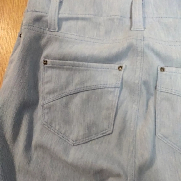 Time And Tru Pants Womens Sz XS Blue Jegging Pull On Faux Front Pocket Stretch - Picture 11 of 12